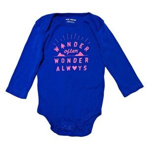 Wander Often Wonder Always Long Sleeve Onesie